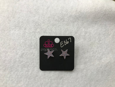 Starlet Shimmer Glitter Star Multi Post Earrings #367