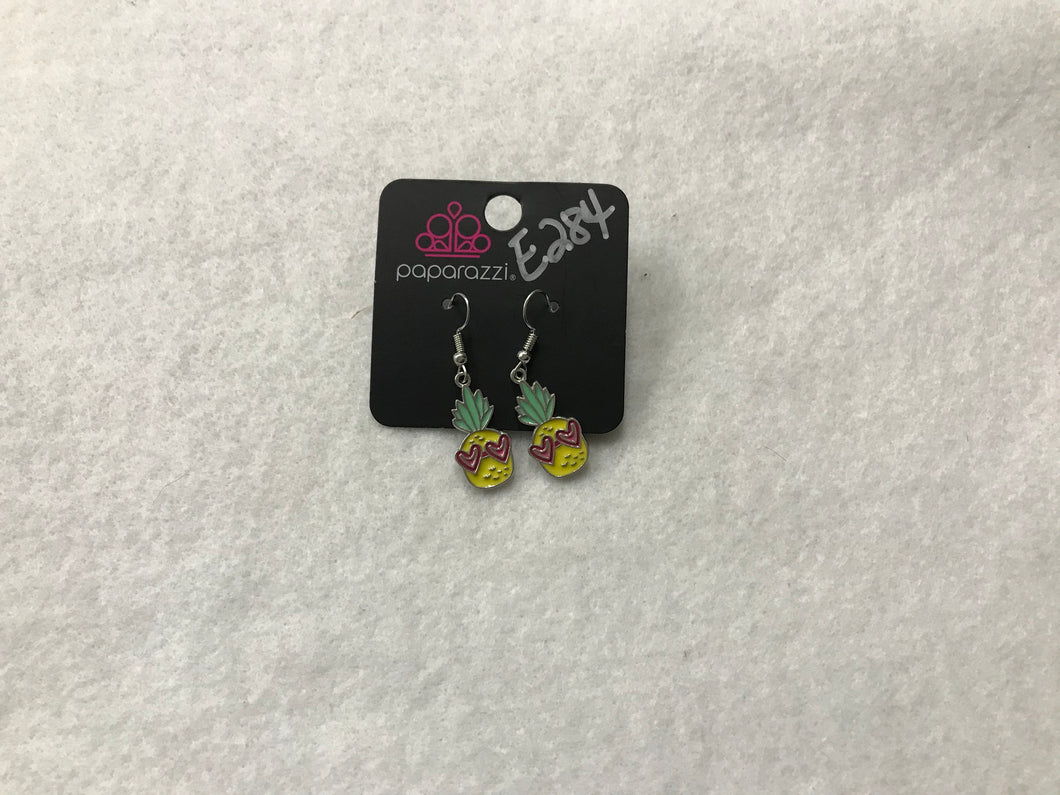Starlet Shimmer Pineapple Yellow Earrings #284