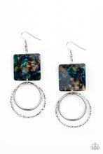 Load image into Gallery viewer, Maven Maker Multi/ Blue Acrylic Earrings