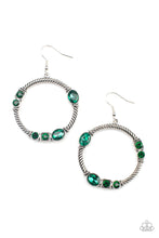 Load image into Gallery viewer, Glamorous Garland Green Earrings