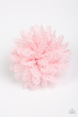 Lacy Lily Pink Hair Clip