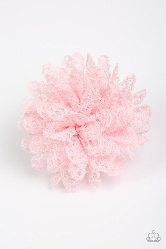 Lacy Lily Pink Hair Clip