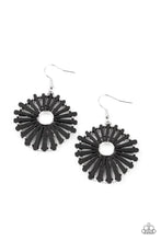 Load image into Gallery viewer, Spoke Too Soon Black Earrings