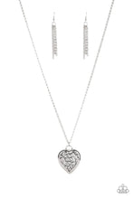 Load image into Gallery viewer, Victorian Valentine Silver Necklace
