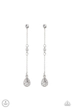 Load image into Gallery viewer, When It Reigns White Jacket Earrings