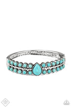 Load image into Gallery viewer, Nature Resort Blue Hinged Bracelet