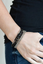Load image into Gallery viewer, Meet and Mingle Black Bracelet