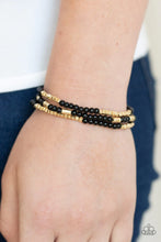 Load image into Gallery viewer, Micro Beading Black Bracelet