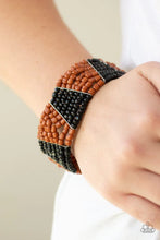Load image into Gallery viewer, Outback Outing Black Seed Bead Bracelet