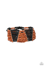 Load image into Gallery viewer, Outback Outing Black Seed Bead Bracelet