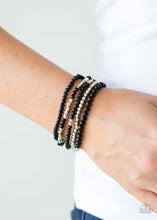 Load image into Gallery viewer, Stacked Showcase Black Bracelet