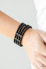 Load image into Gallery viewer, Stacked to the Top Black Bracelet