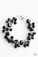 Load image into Gallery viewer, Stop and Star Black Bracelet