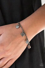 Load image into Gallery viewer, Straight through the Heart Black Bracelet