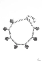 Load image into Gallery viewer, Straight through the Heart Black Bracelet