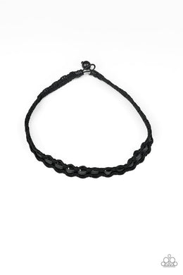 Track Tracker Black Choker - Angie's $5.00 Bling