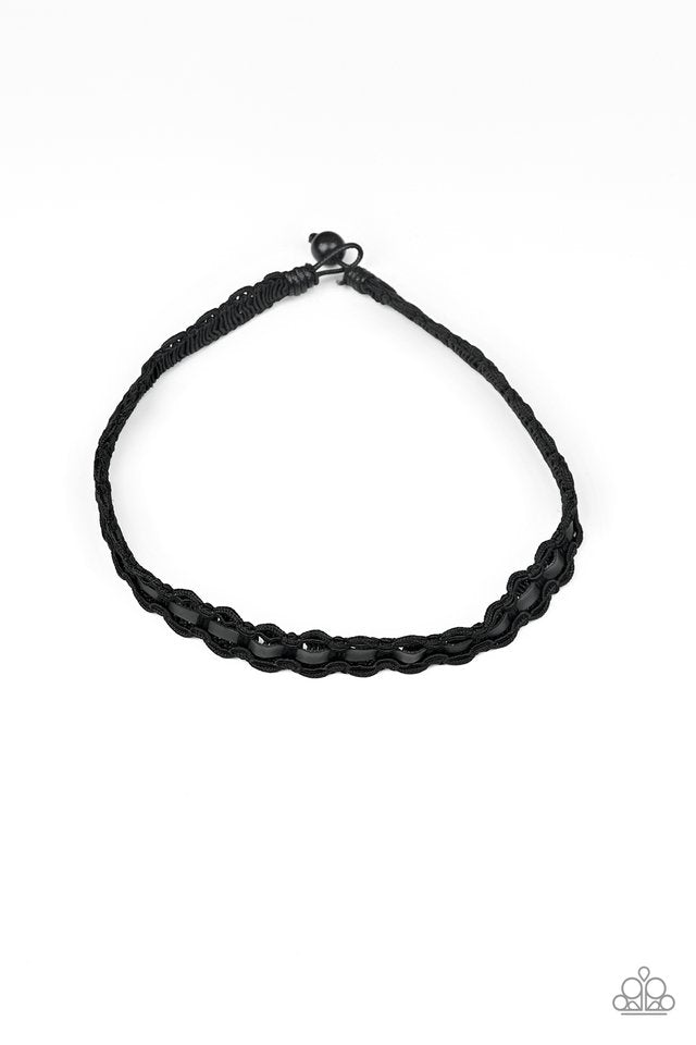 Track Tracker Black Choker - Angie's $5.00 Bling
