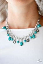 Load image into Gallery viewer, Welcome to Bedrock Blue Necklace