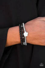 Load image into Gallery viewer, Waltzing Wildflowers Black Bracelet
